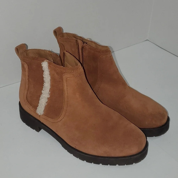 Vionic Shoes - Vionic | Aslynn Suede Ankle Boot Tan - 9M